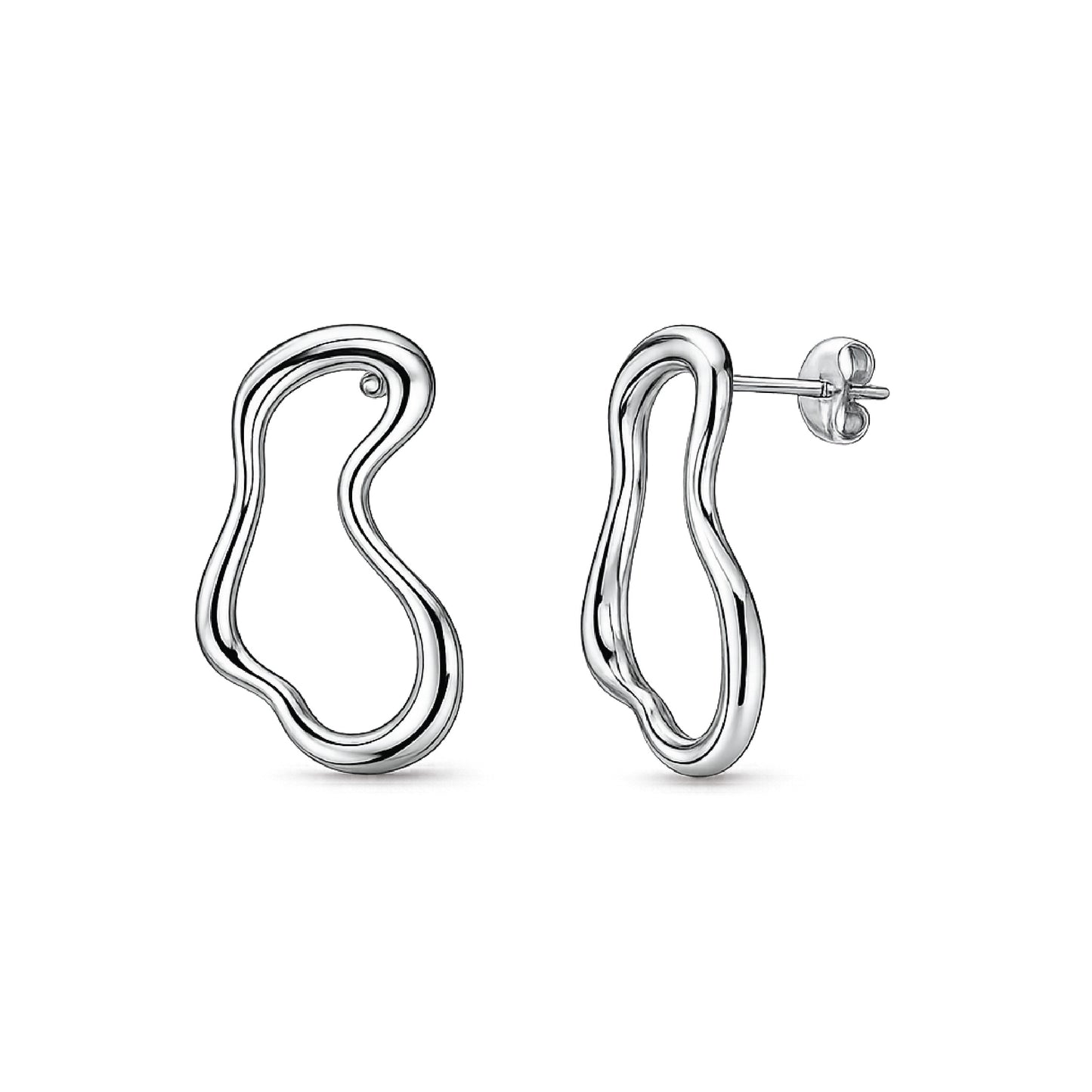 Outline Earrings (Silver)