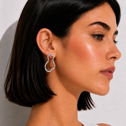 Outline Earrings (Silver)