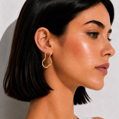 Outline Earrings (Gold)